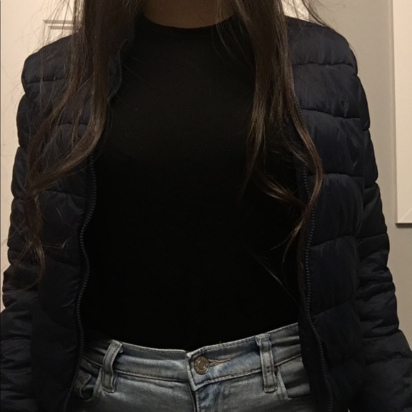 Navy blue bubble jacket - Picture 3 of 4